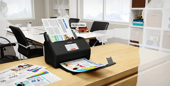 Epson ES-580W A4 High-Speed Wi-Fi Flatbed Scanner With USB Interface Portable and CCD Light Source Certified ROHS