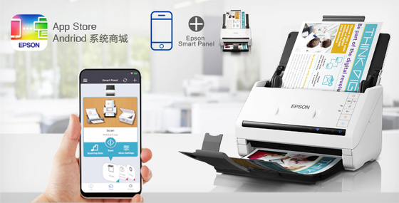 Epson ES-570Wii  A4 High-Speed Wi-Fi Flatbed Scanner with USB Interface Portable and CCD Light Source Certified ROHS